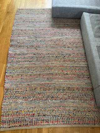 Tappeto in iuta e cotone fatto a mano