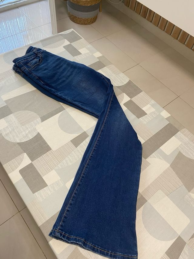 Pantalón Bootcut  T-38 azul a estrenar