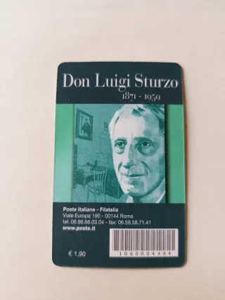 Tessera filatelica Don Luigi Sturzo 1871-1959