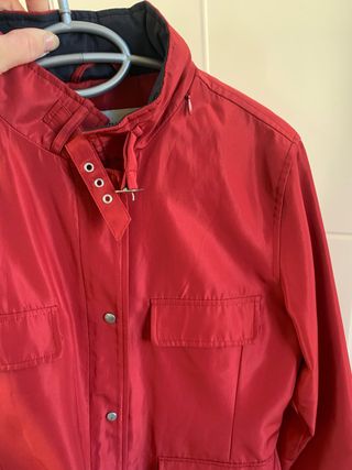 Giacca mezza stagione rossa nylon