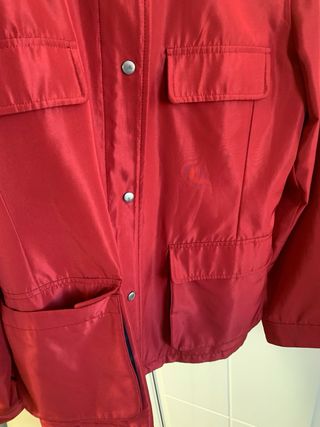 Giacca mezza stagione rossa nylon