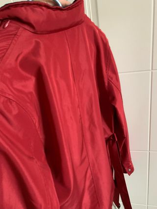 Giacca mezza stagione rossa nylon