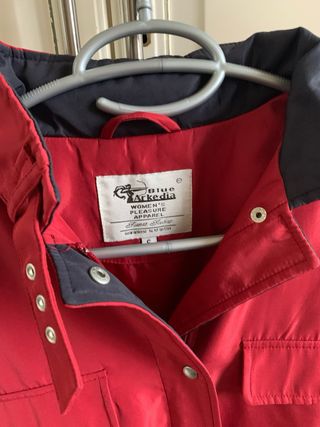 Giacca mezza stagione rossa nylon
