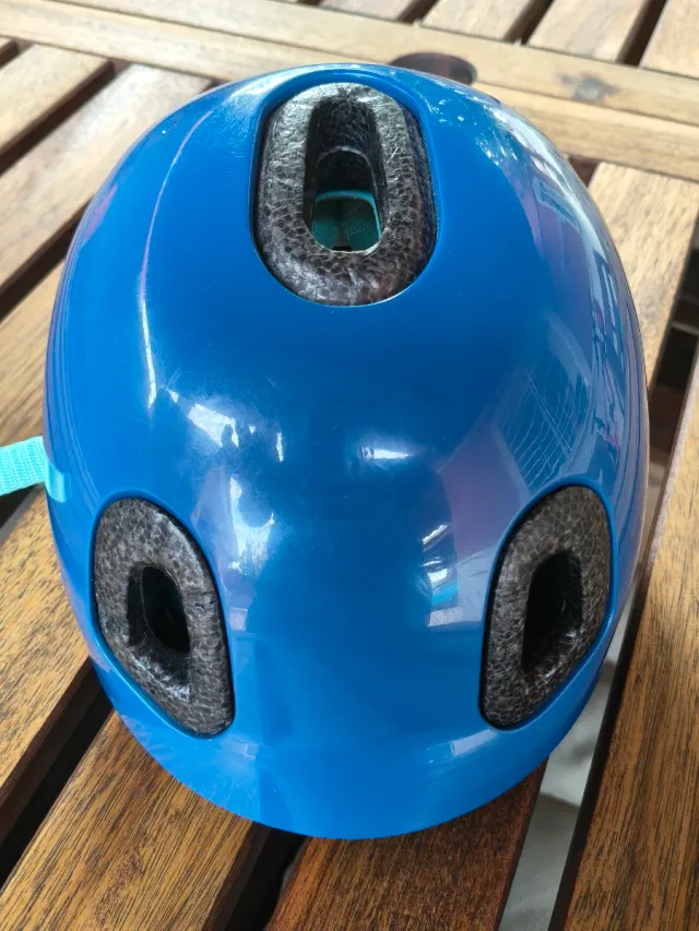 Casco bici niño XXS azul 44-49cm hasta 4 años.