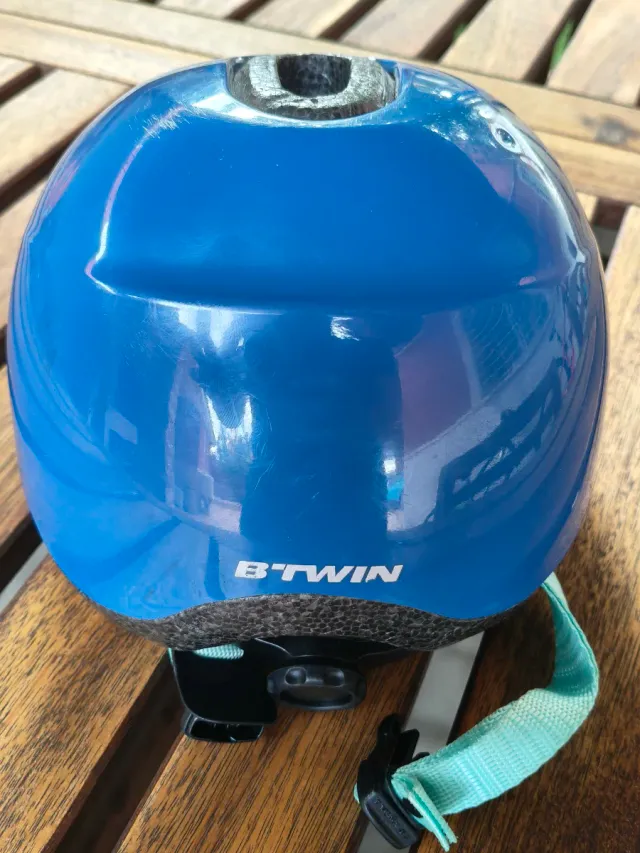 Casco bici niño XXS azul 44-49cm hasta 4 años.