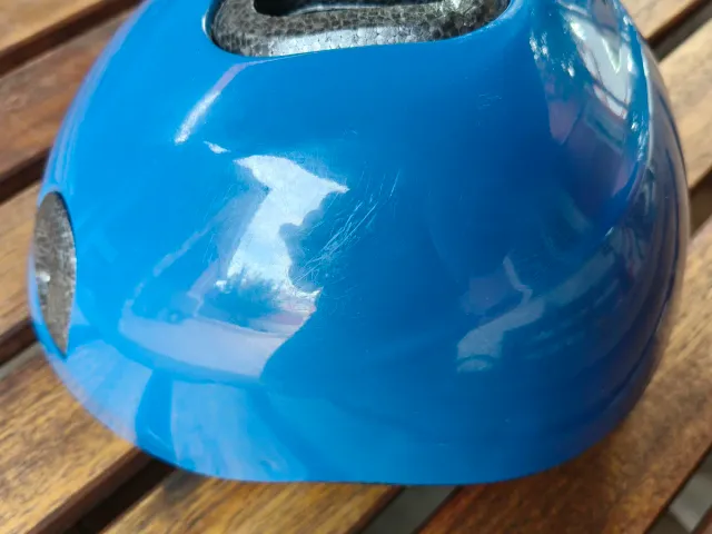 Casco bici niño XXS azul 44-49cm hasta 4 años.