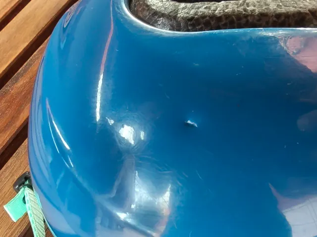 Casco bici niño XXS azul 44-49cm hasta 4 años.