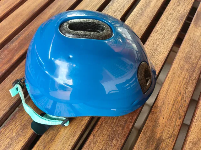 Casco bici niño XXS azul 44-49cm hasta 4 años.