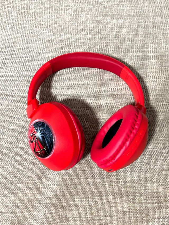 Auriculares Rojos con Diseño Spiderman