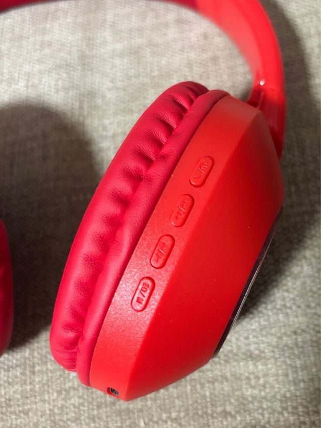 Auriculares Rojos con Diseño Spiderman