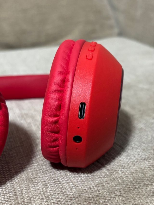 Auriculares Rojos con Diseño Spiderman