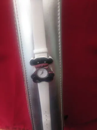 Reloj Tous Oso Blanco y Plateado