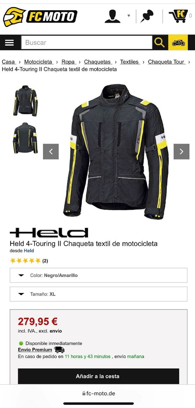 Chaqueta Moto Held Touring II y Pantalón Held Sara
