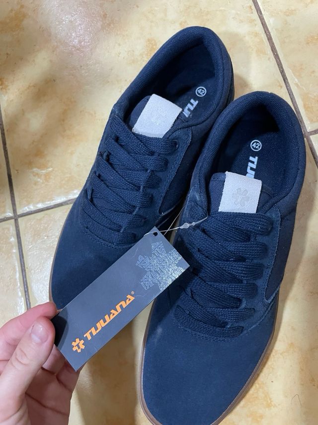 Zapatilla Tijuana Azul/Marrón Talla 42