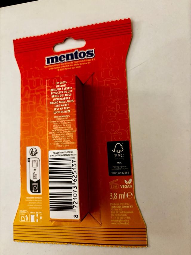 Mentos Arancia Lip Gloss Swirl