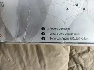 Completo letto matrimoniale cotone