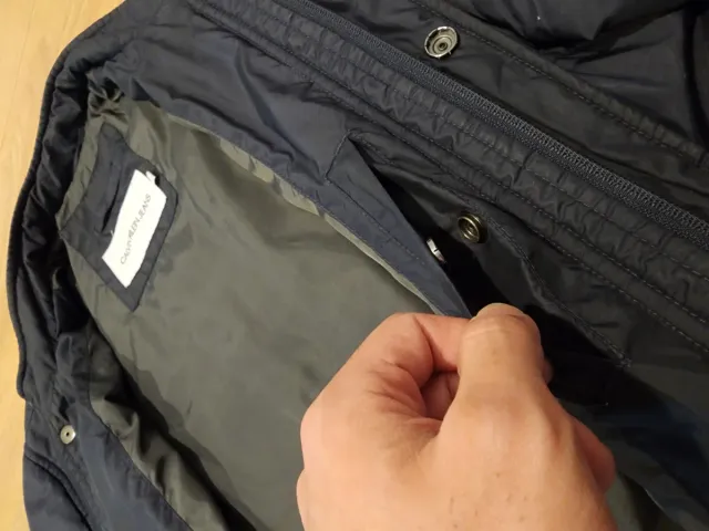 Abrigo Calvin Klein Azul Marino Talla S