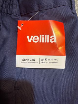 Pantalón trabajo Velilla multibolsillos T.42
