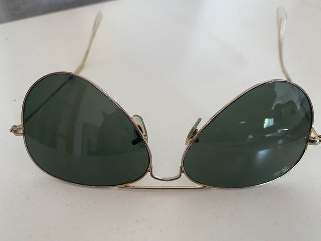 Gafas Ray-Ban Aviator Doradas Lente Verde