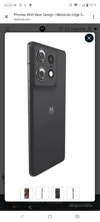 Motorola Edge 50 Pro Negro Black Beauty 12 Gb ram