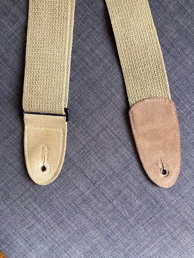 Correa Guitarra Fender Beige Cuero