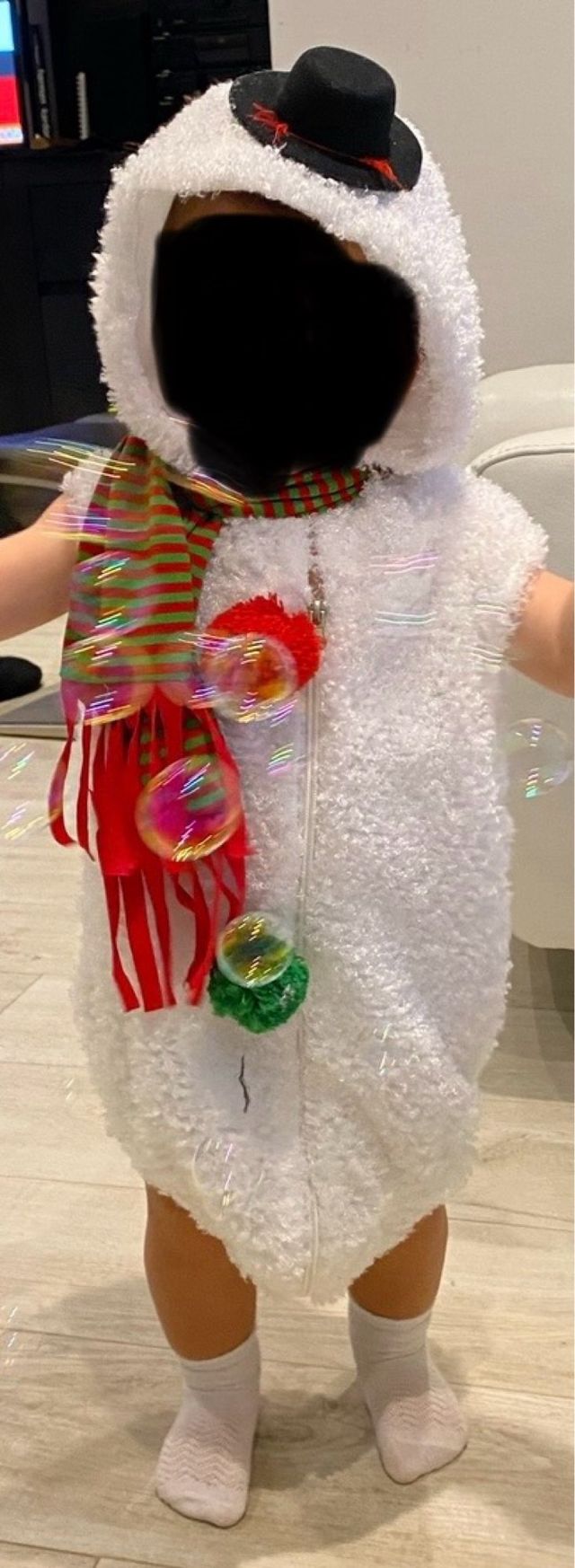 Disfraz Muñeco Nieve Bebé. 100cm