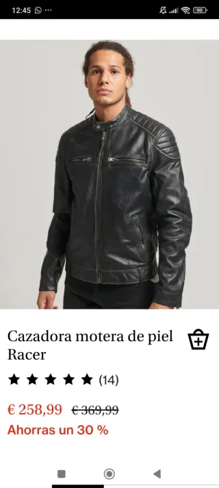 Chaqueta de cuero Jack & Jones