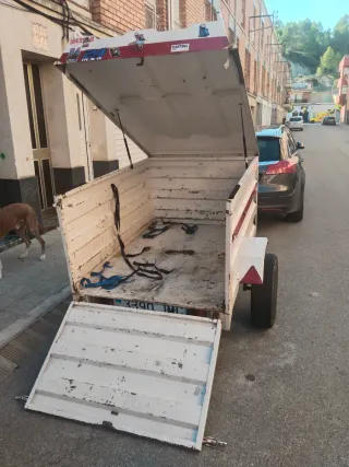 Remolque cerrado con tapa y rampa