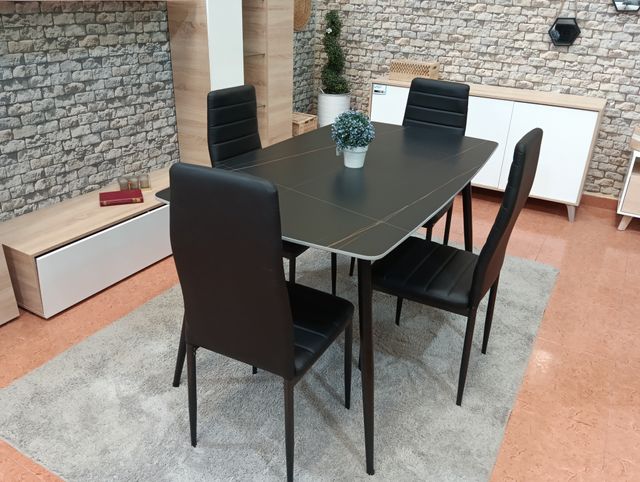 Mesa 120cm y 4 sillas , Ofertón!