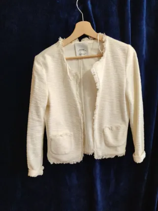 Chaqueta Mango Blanca Mujer