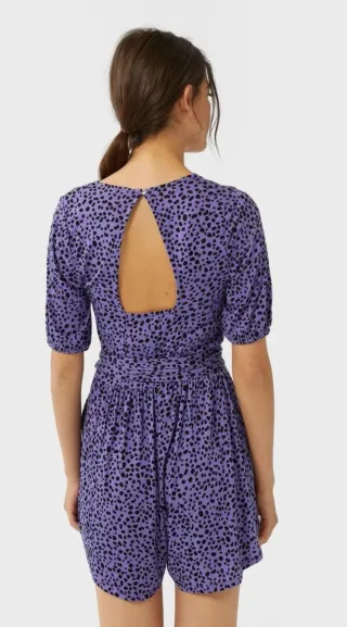 Mono corto Stradivarius estampado lunares