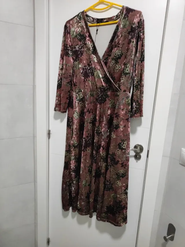 Vestido fiesta XL nuevo estampado floral