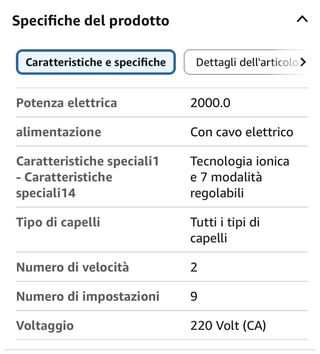 Phon Professionale Asciugacapelli a Ioni