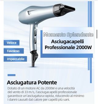 Phon Professionale Asciugacapelli a Ioni