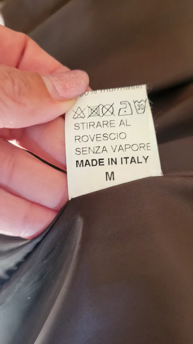 Piumino donna con pelliccia ecologica