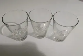 3 Bicchieri Campari in Vetro