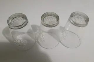 3 Bicchieri Campari in Vetro