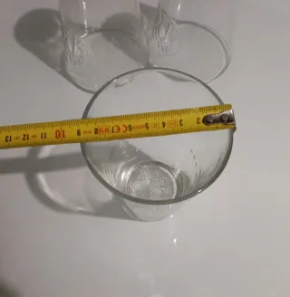 3 Bicchieri Campari in Vetro