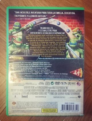 PACK NUEVAS "TORTUGAS NINJA": 3 PELÍCULAS EN DVD