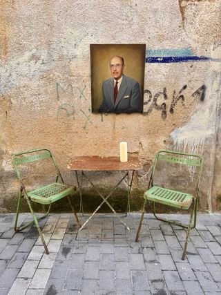 Dos Sillas Francesas Antiguas Metálicas  .años 60