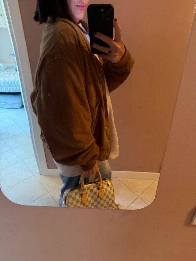 Giacca vera pelle Tg M vintage