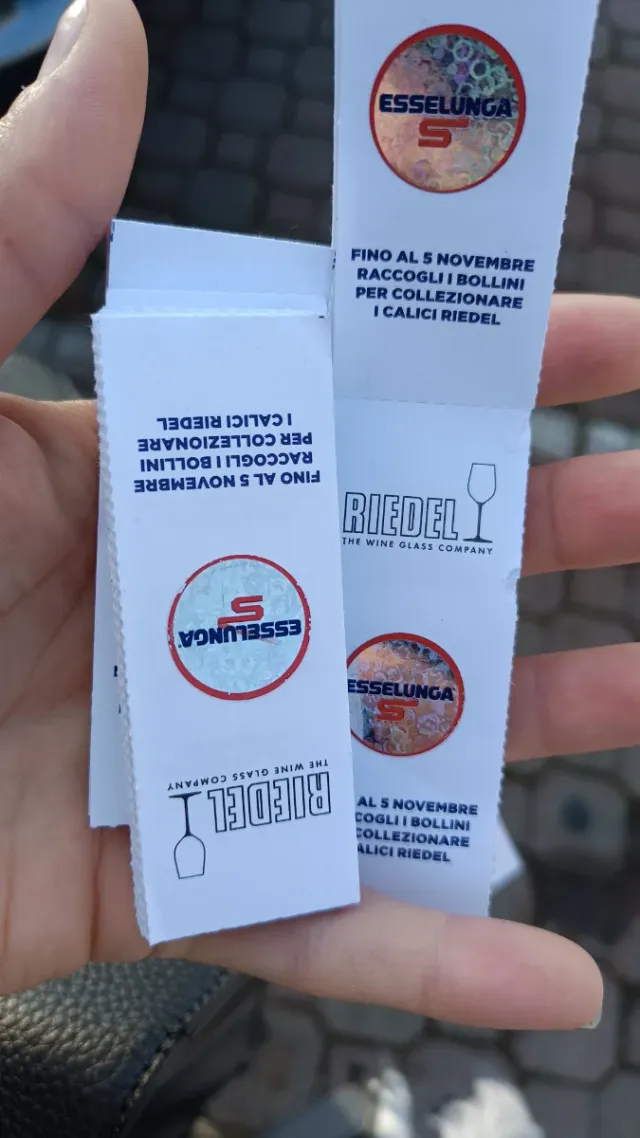 Bollini Esselunga per Calici Riedel