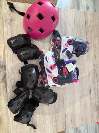 Patines Oxelo Play 5 + Casco y Protecciones