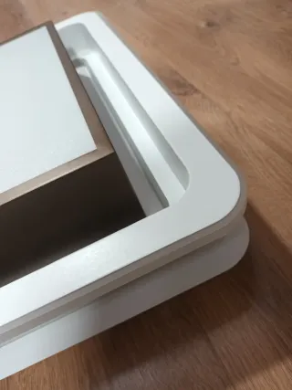 Lámpara Plafón Techo 80W Blanco-Marrón