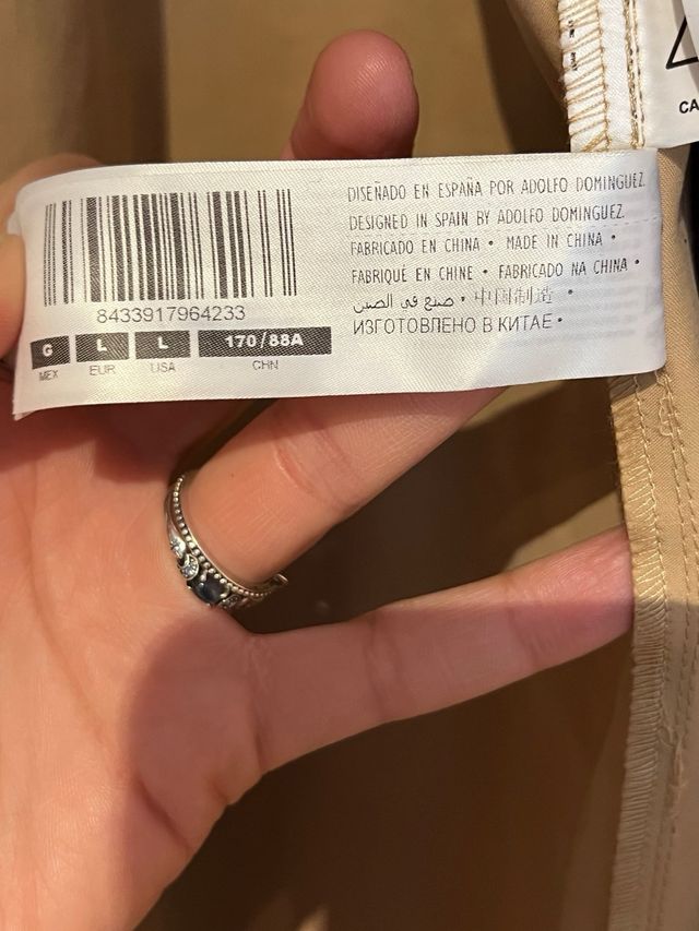 Gabardina Adolfo Domínguez Beige