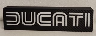Lámpara LED Logo Ducati negro retro 20% DESCUENTO
