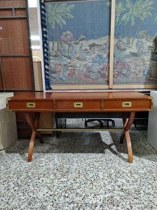 ESCRITORIO DE MADERA ESTILO BARCO