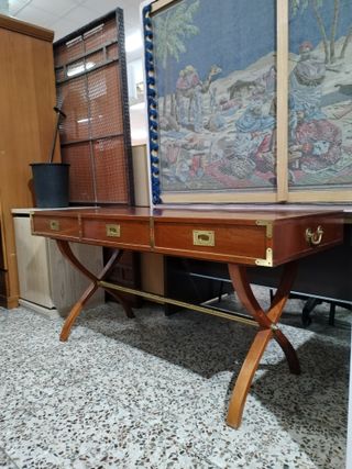 ESCRITORIO DE MADERA ESTILO BARCO
