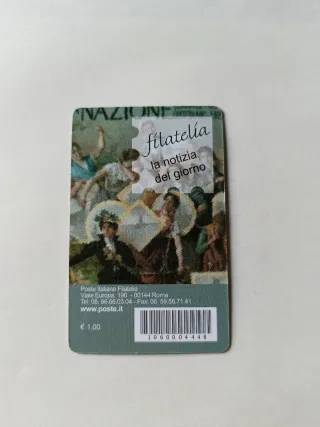 Tessere filateliche L'Unione Sarda e La Nazione