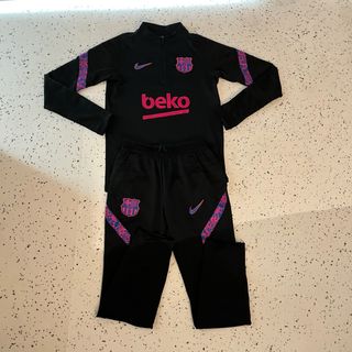 Chandál FC Barcelona Niño M Nike Auténtico Negro